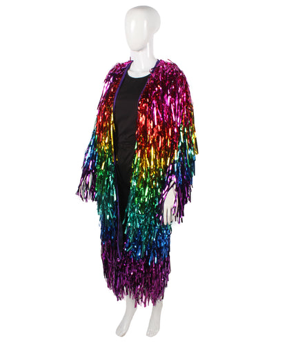 Rainbow and Glitter Ombre Tinsel Jacket