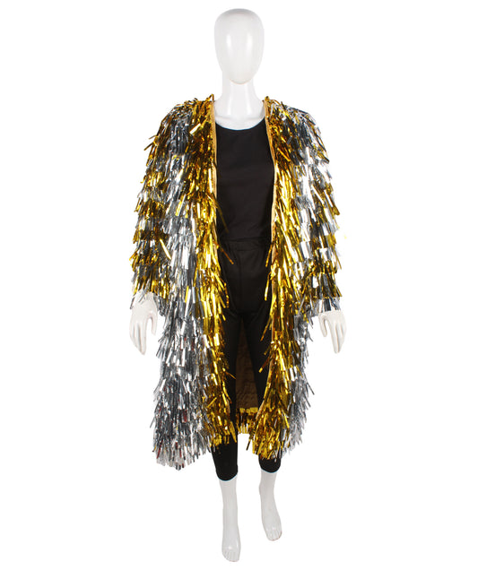 Gold & Glitter Tinsel Trenchcoat