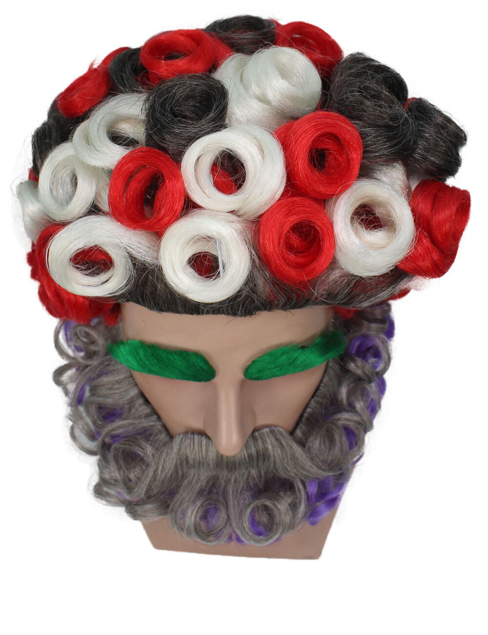 Men's Afro Wig with Beard & Mustache Set