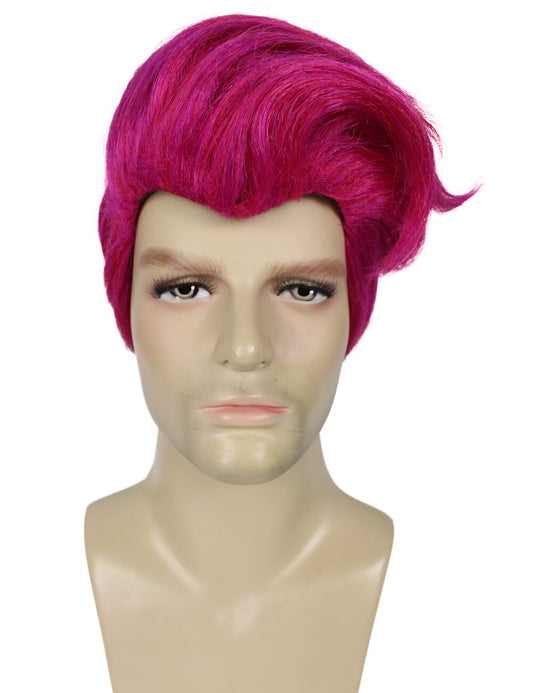 Men's Short Pink Gaming Character Wig
