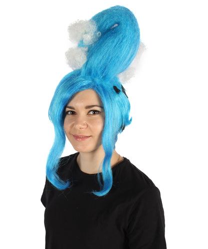 HPO Adult Women's Sea Inspired Multiple Updo Wig | Halloween and Cosplay Wig | Flame-retardant Synthetic Fiber