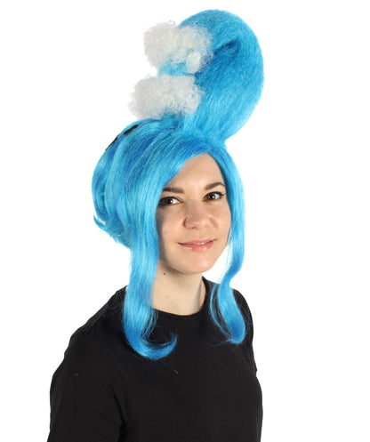 HPO Adult Women's Sea Inspired Multiple Updo Wig | Halloween and Cosplay Wig | Flame-retardant Synthetic Fiber