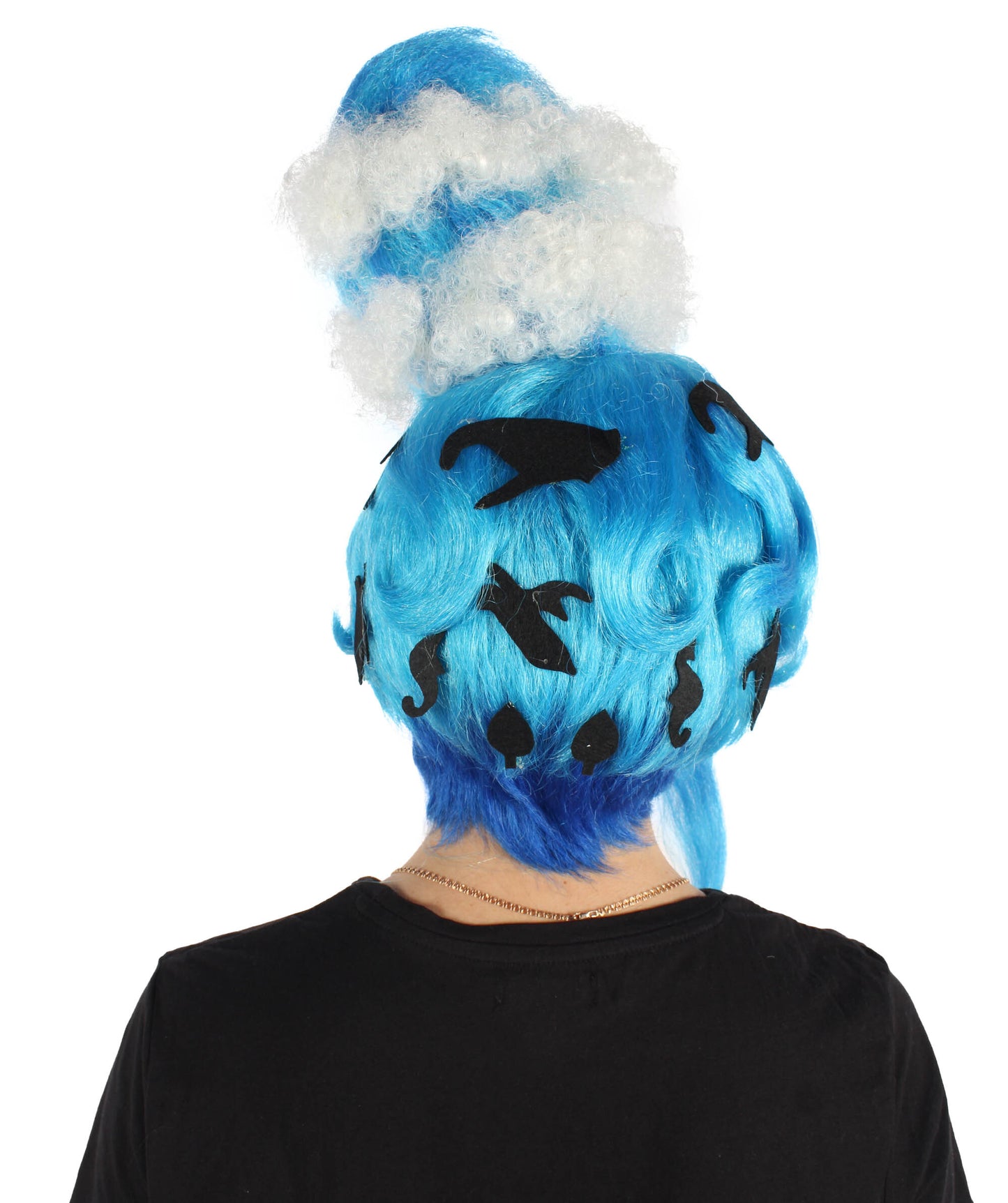 HPO Adult Women's Sea Inspired Multiple Updo Wig | Halloween and Cosplay Wig | Flame-retardant Synthetic Fiber