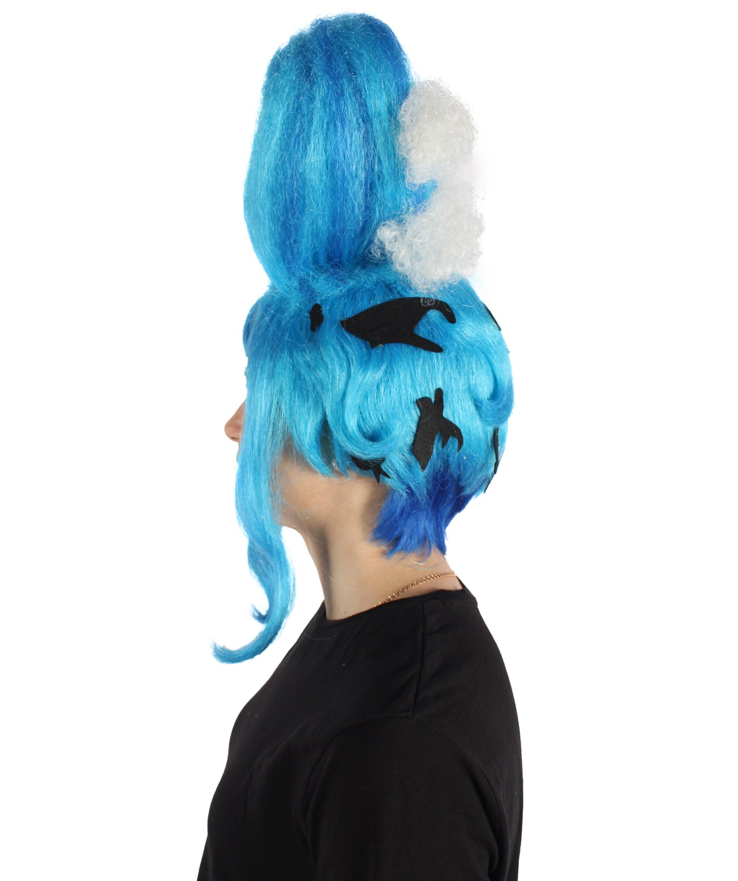 HPO Adult Women's Sea Inspired Multiple Updo Wig | Halloween and Cosplay Wig | Flame-retardant Synthetic Fiber