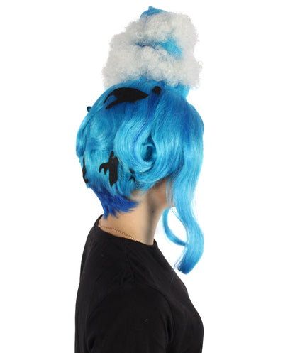 HPO Adult Women's Sea Inspired Multiple Updo Wig | Halloween and Cosplay Wig | Flame-retardant Synthetic Fiber