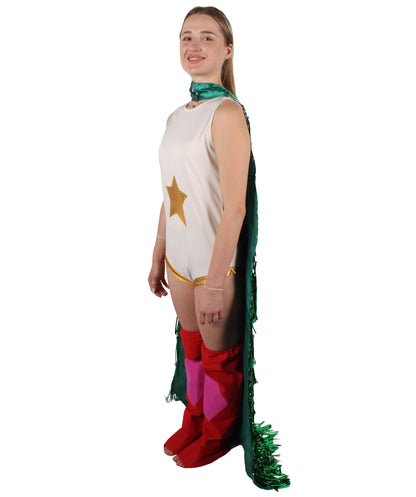 HPO Adult Women's Tv Musical Movie White Short Movie Character Multiple Color Costume Bundle | Cosplay Costume | Flame-retardant Synthetic Fiber