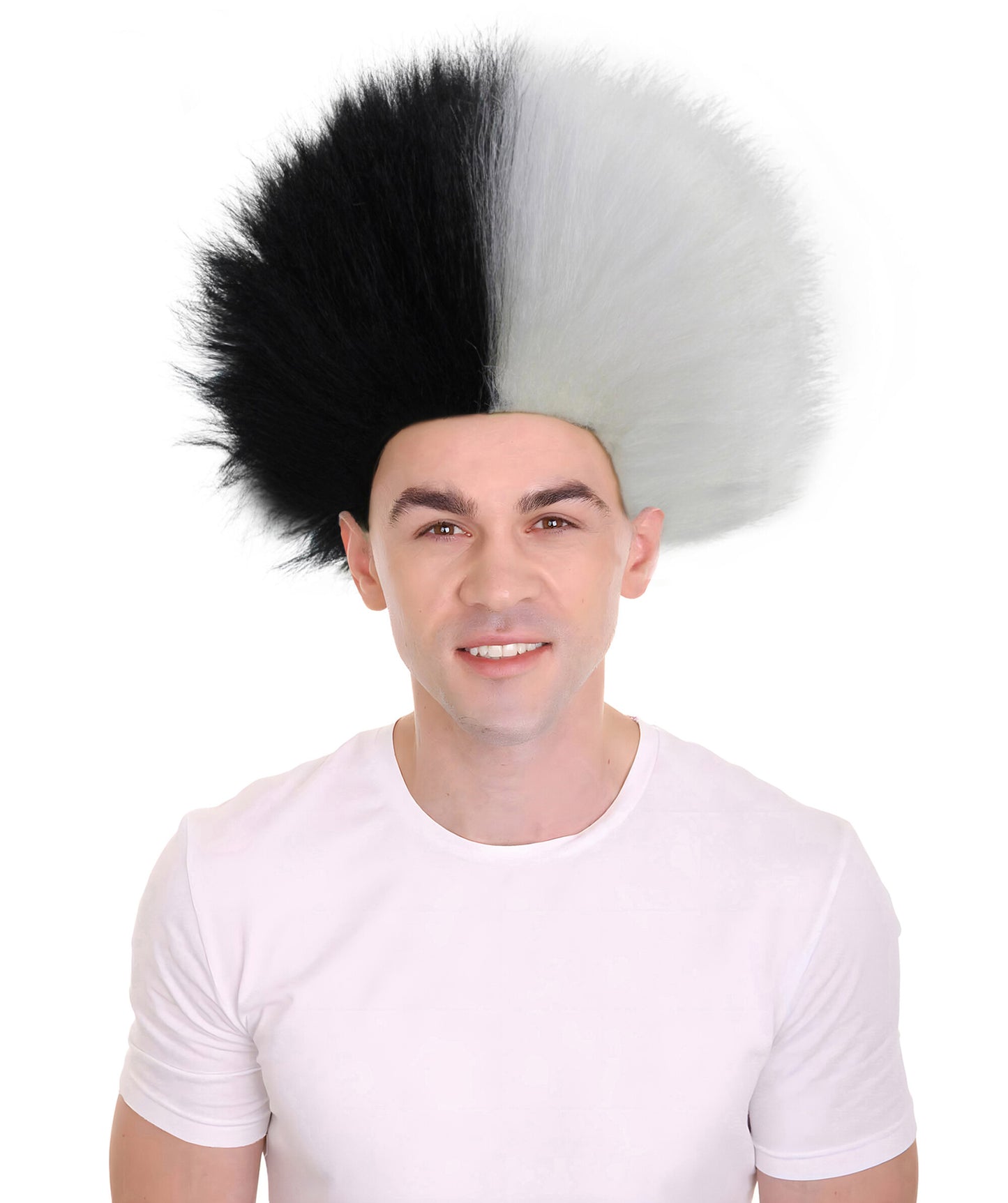 Men's Fuzzy Spiky Johnny Werewolf Wig | Multiple Color Options