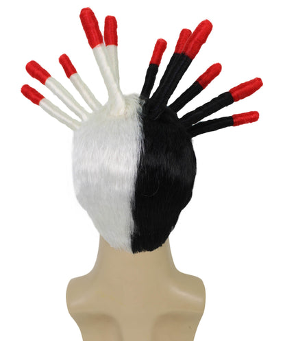 HPO  Men’s Island Boys Viral Twin Brothers Spiky Dreadlocks & Red Tips Wig