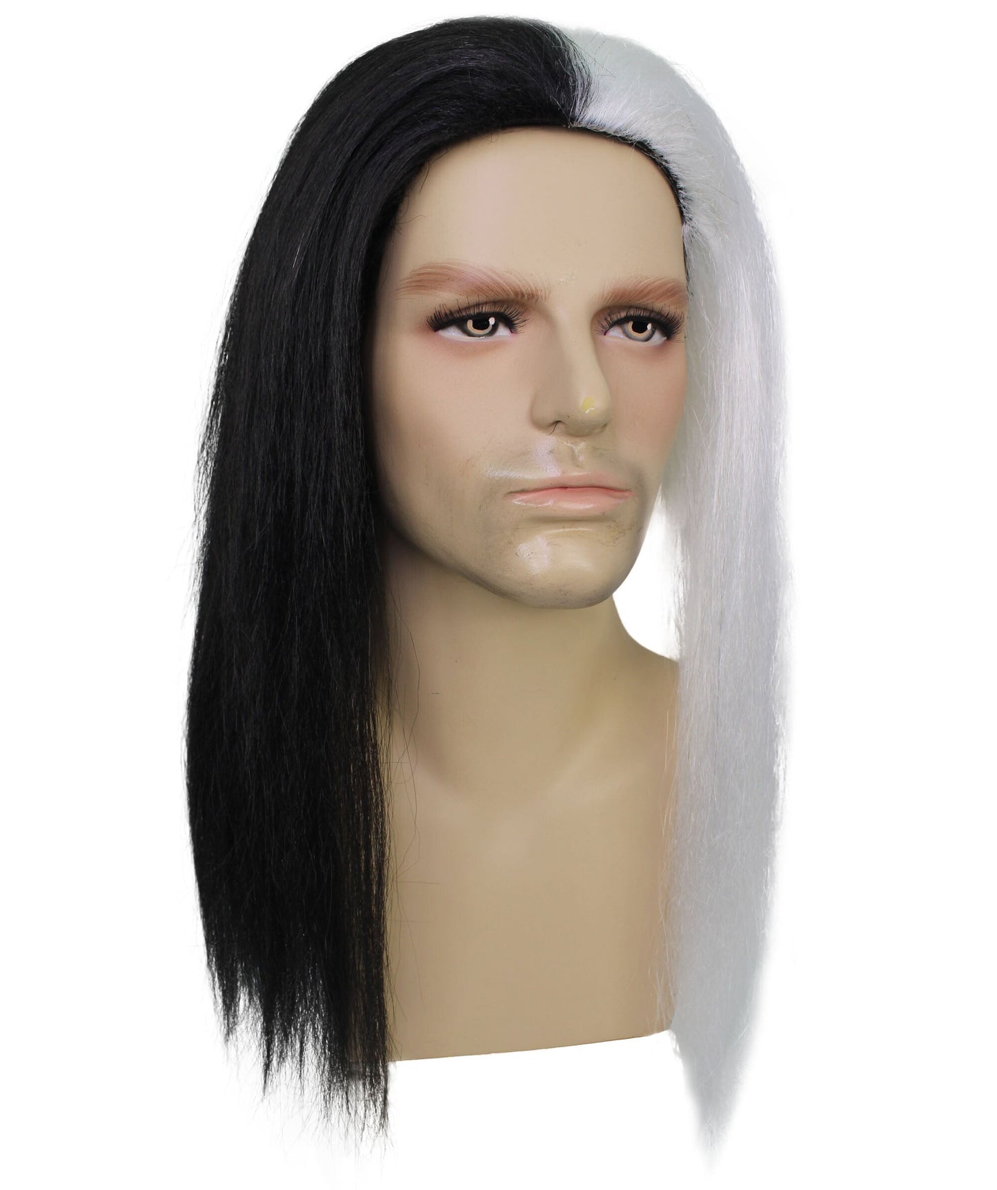 Rainbow Rapper | Multiple color Straight Medium Length Music Icon Wig | Premium Halloween Wig