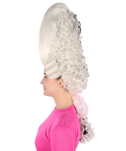 Rococo Royalty | Historical Era 17th 18th Century Updo Wig | Multiple Colors | Premium Halloween Wig