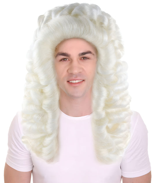 Judge Mens Wig | White Historical Wig