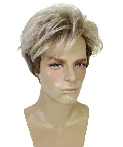 HPO Adventurer Movie Character Short Blonde Wig | Flame-retardant Synthetic Fiber