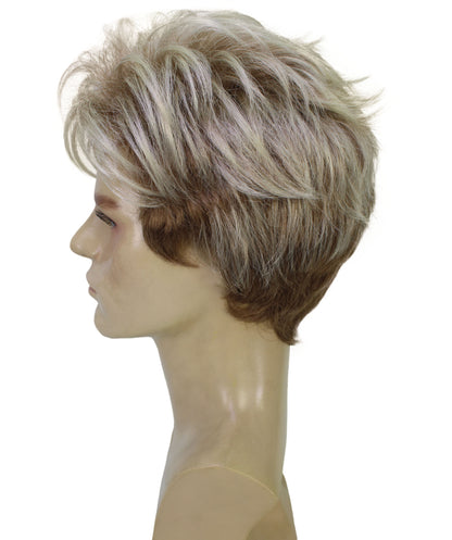 HPO Adventurer Movie Character Short Blonde Wig | Flame-retardant Synthetic Fiber