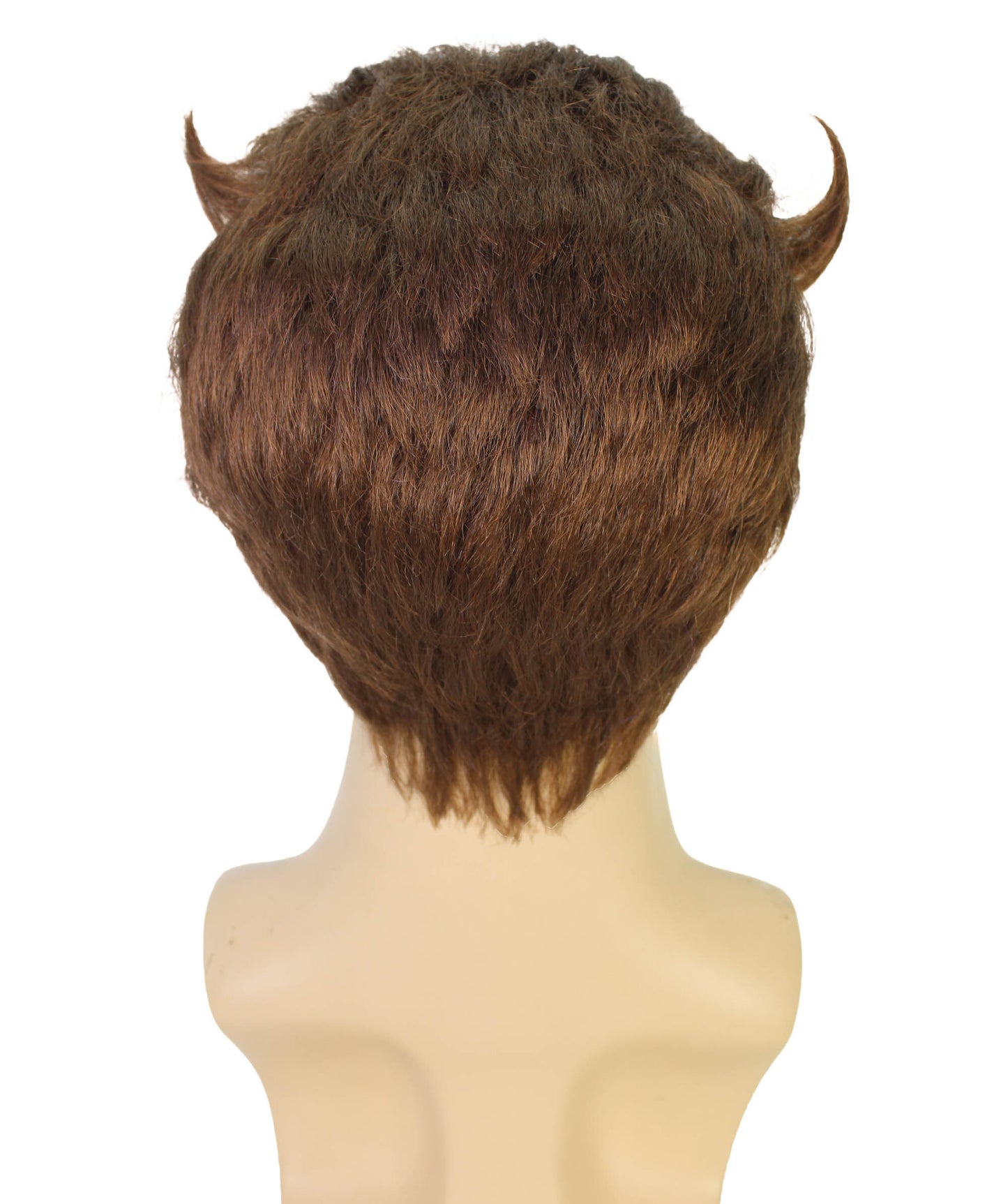 HPO Famous Movie Character Brown Wig and Beard Set | Flame-retardant Synthetic Fiber