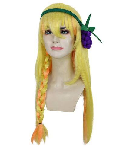 HPO Fantasy character wig with a unique spiky style I Perfect for bringing an adventurous and vibrant look I Ideal for fans of epic adventures and dynamic fantasy themes | Flame-retardant Synthetic Fiber