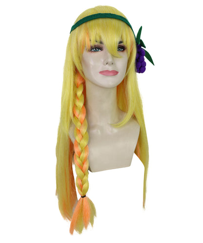 HPO Fantasy character wig with a unique spiky style I Perfect for bringing an adventurous and vibrant look I Ideal for fans of epic adventures and dynamic fantasy themes | Flame-retardant Synthetic Fiber