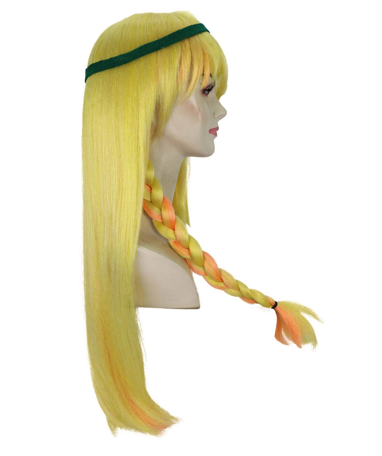 HPO Fantasy character wig with a unique spiky style I Perfect for bringing an adventurous and vibrant look I Ideal for fans of epic adventures and dynamic fantasy themes | Flame-retardant Synthetic Fiber