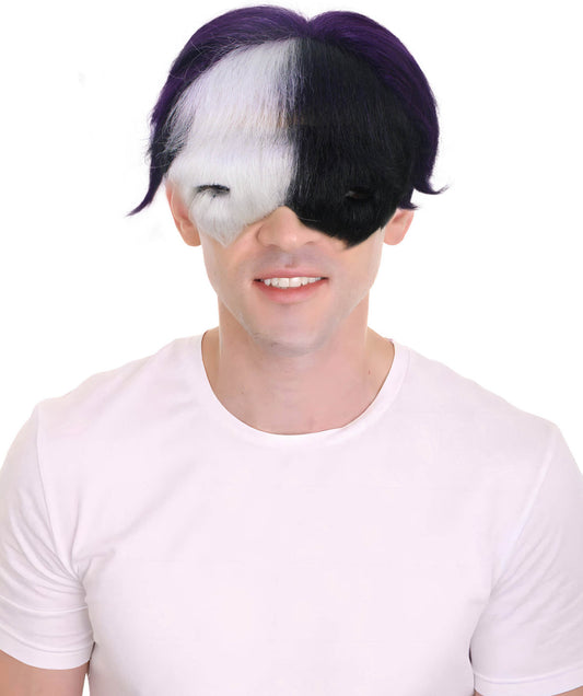 HPO Legendary Sapphire Wig | Multicolor Locks Inspired by Epic Adventures and Magical Realms I Perfect for Channeling Heroic Spirit and Cinematic Elegance with Every Striking Strand | Flame-retardant Synthetic Fiber