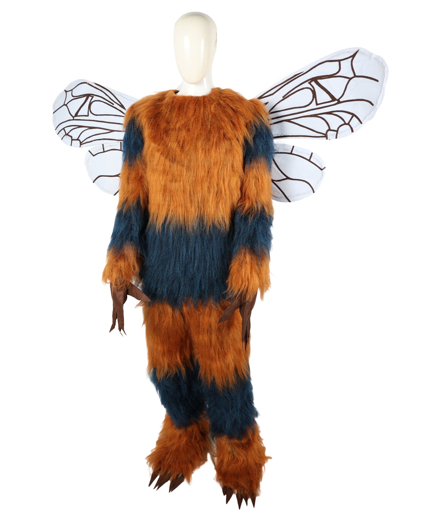 HPO Adult Unisex Furry Mascot Bee Costume, Mask and Bundle | suitable for Halloween| Flame-retardant Synthetic Fabric
