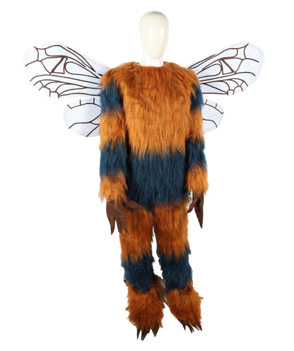 HPO Adult Unisex Furry Mascot Bee Costume, Mask and Bundle | suitable for Halloween| Flame-retardant Synthetic Fabric