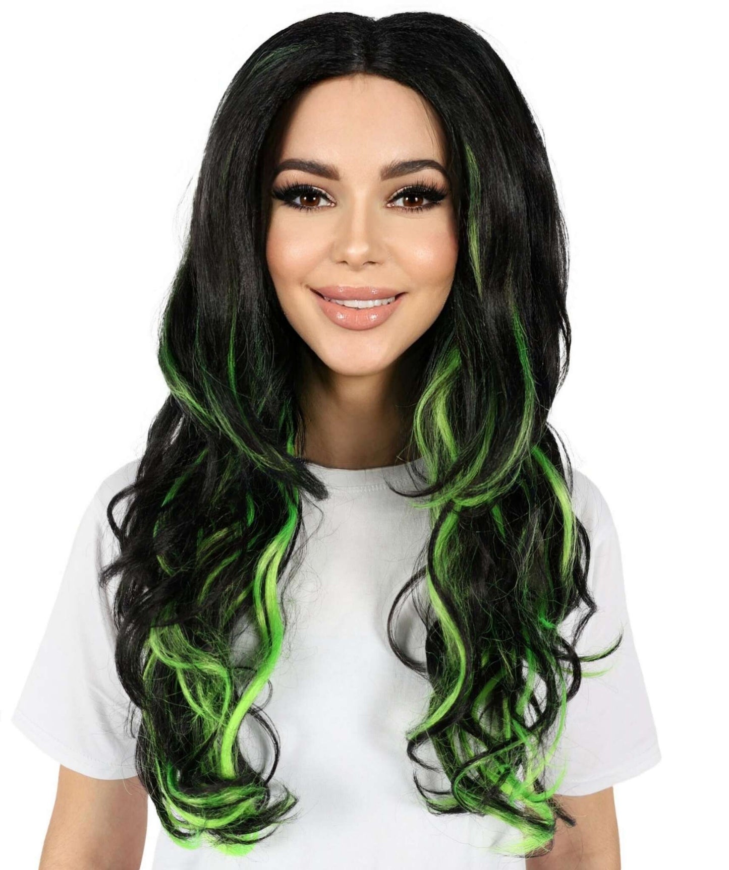HPO Women's Gothic Wavy Multiple Wig | Halloween and Cosplay Wig | Flame-retardant Synthetic Fiber
