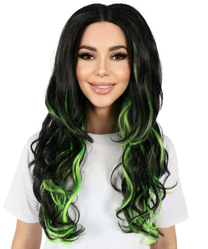 HPO Women's Gothic Wavy Multiple Wig | Halloween and Cosplay Wig | Flame-retardant Synthetic Fiber