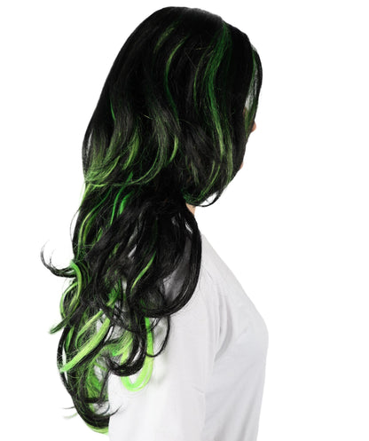 HPO Women's Gothic Wavy Multiple Wig | Halloween and Cosplay Wig | Flame-retardant Synthetic Fiber