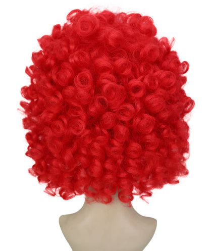 HPO Women’s Bold Voluminous Red Sculpted Curly Wig | Cosplay Wig | Flame-retardant Synthetic Fiber