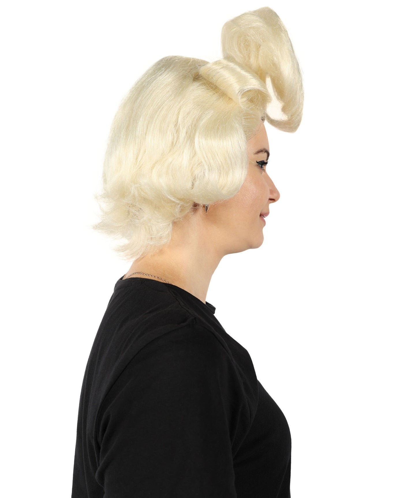 HPO Unisex Eva Le Queen Wavy Blonde Wigs for Men and Women - Long Hairstyle Costume Wig, Adjustable Cap for Comfort Perfect for Cosplay, Drag Shows and Parties - Royal and Bold Look