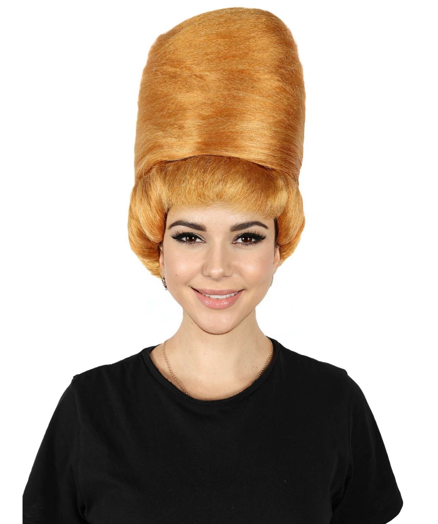 HPO Unisex Drag Race Light Brown Wigs for Men and Women - Glamorous Long Costume Accessory, Premium Breathable Capless Cap with Flame Retardant Synthetic Fiber Hair