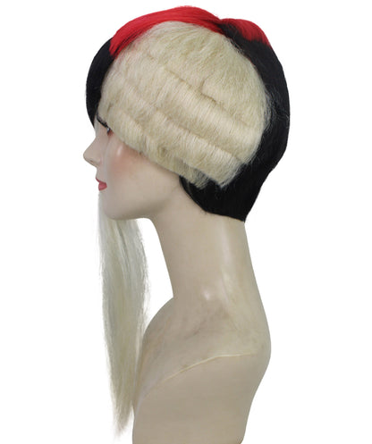 HPO Edgy Asymmetrica Straight Long Bangs Two-Tone Multiple Wig | Cosplay Wig | Flame-retardant Synthetic Fiber