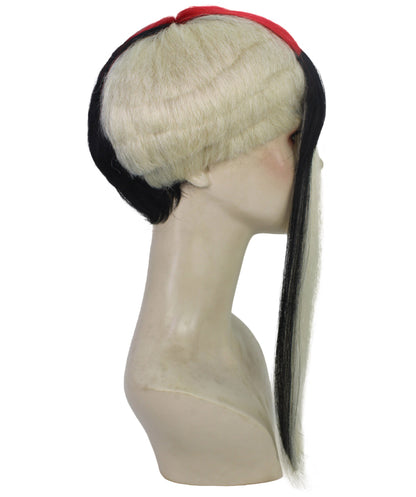 HPO Edgy Asymmetrica Straight Long Bangs Two-Tone Multiple Wig | Cosplay Wig | Flame-retardant Synthetic Fiber