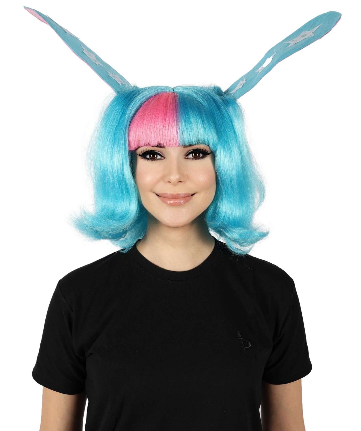 HPO Women Megan Thee Stallion Wavy Multiple Wigs, Premium Breathable Capless Cap with Flame Retardant Synthetic Fiber Hair