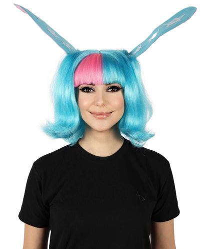 HPO Women Megan Thee Stallion Wavy Multiple Wigs, Premium Breathable Capless Cap with Flame Retardant Synthetic Fiber Hair