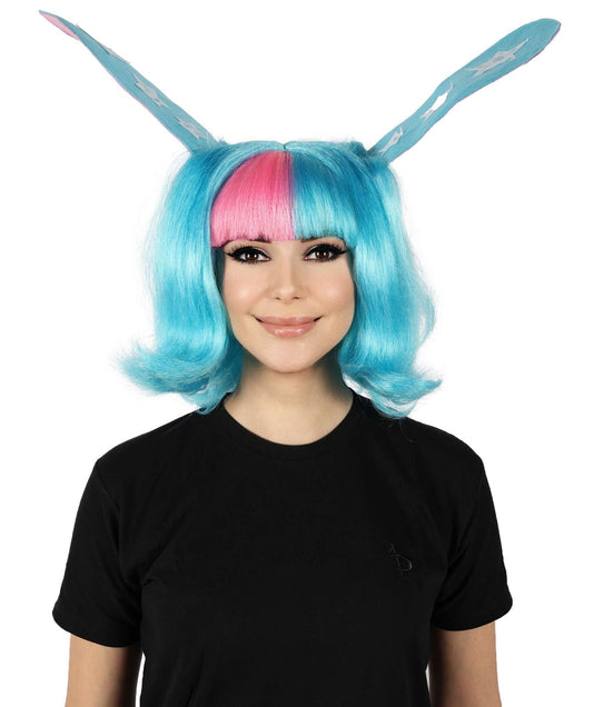 HPO Women Megan Thee Stallion Wavy Multiple Wigs, Premium Breathable Capless Cap with Flame Retardant Synthetic Fiber Hair