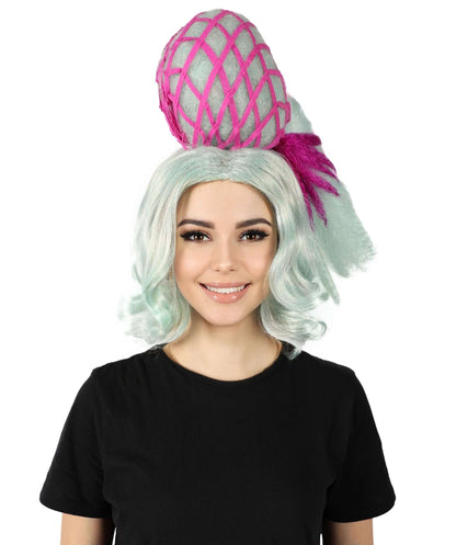 HPO Women The Haus Drag Bold wavy multiple Wig, Premium Breathable Capless Cap with Flame Retardant Synthetic Fiber Hair