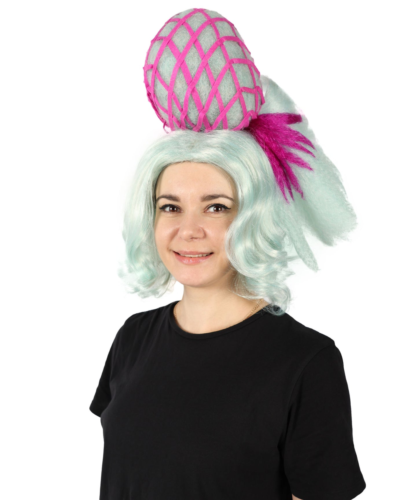 HPO Women The Haus Drag Bold wavy multiple Wig, Premium Breathable Capless Cap with Flame Retardant Synthetic Fiber Hair