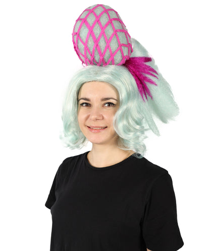 HPO Women The Haus Drag Bold wavy multiple Wig, Premium Breathable Capless Cap with Flame Retardant Synthetic Fiber Hair