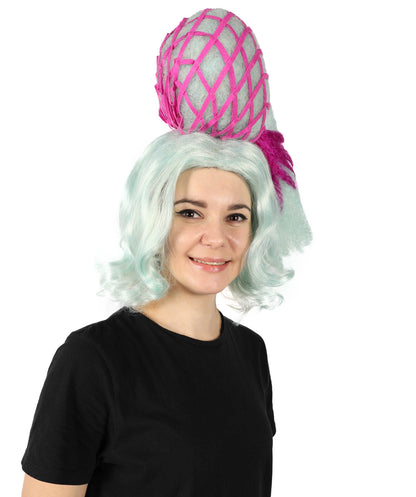 HPO Women The Haus Drag Bold wavy multiple Wig, Premium Breathable Capless Cap with Flame Retardant Synthetic Fiber Hair