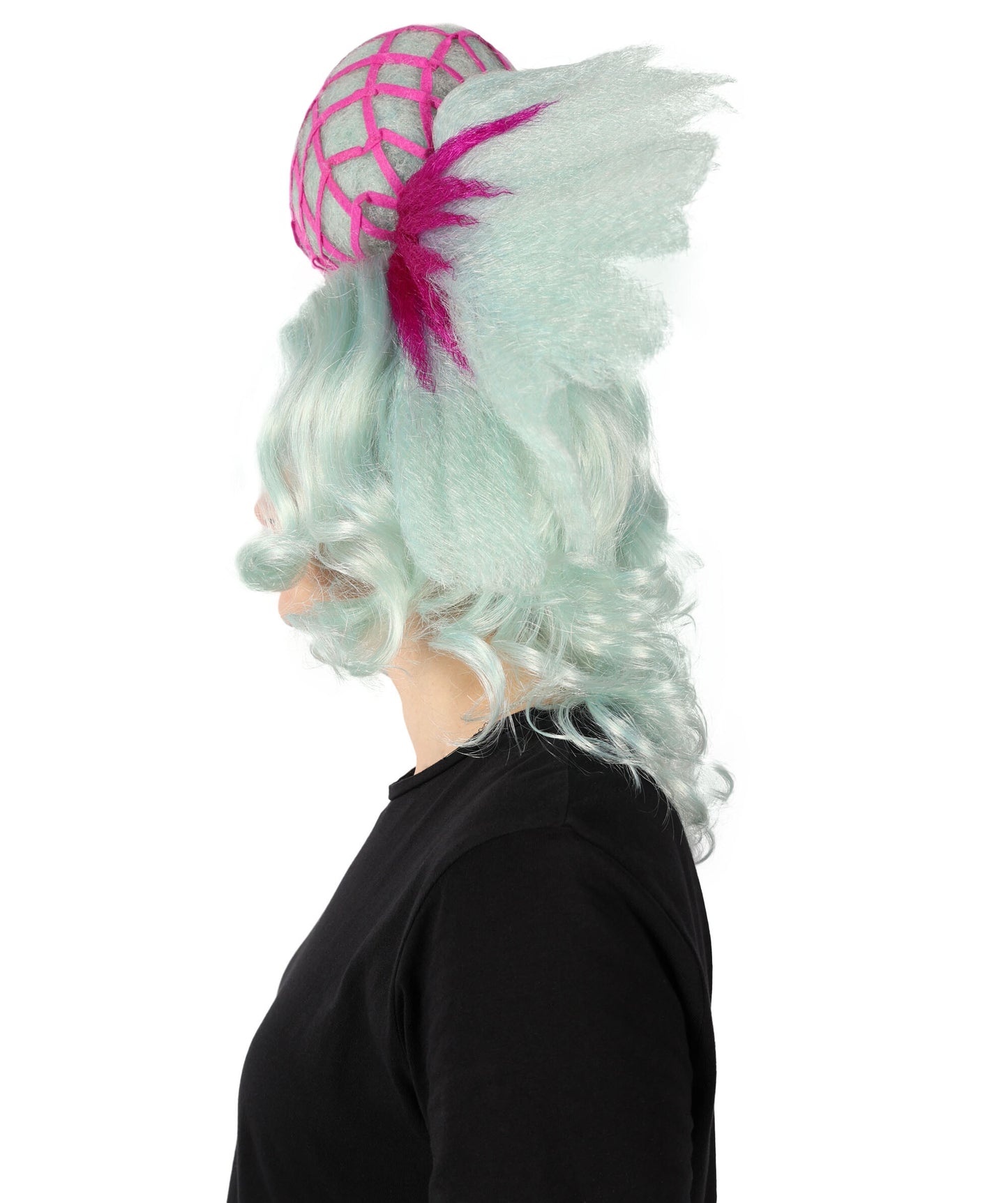HPO Women The Haus Drag Bold wavy multiple Wig, Premium Breathable Capless Cap with Flame Retardant Synthetic Fiber Hair