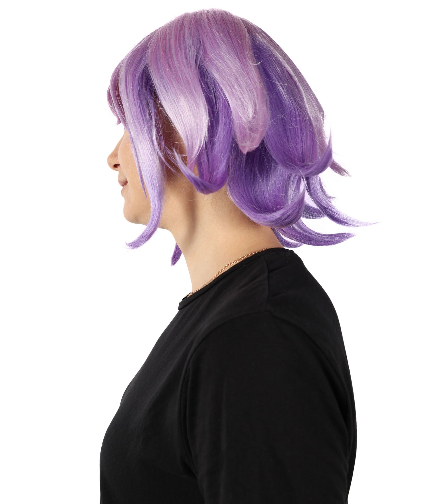 HPO Women Magical Adventurer Wavy Multiple Wig - Inspired by Fantasy Anime Characters, Breathable Capless Cap