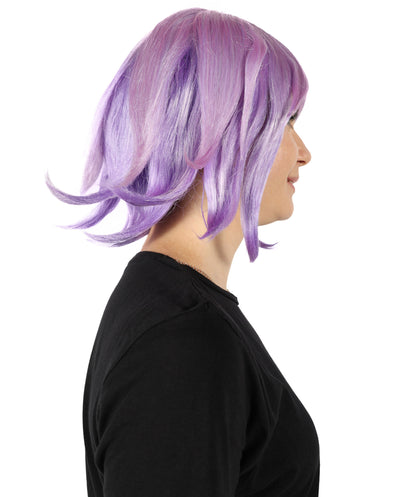 HPO Women Magical Adventurer Wavy Multiple Wig - Inspired by Fantasy Anime Characters, Breathable Capless Cap