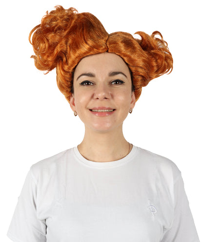 HPO Adult Women's Wicked Witch Inspired Wavy Wig | Halloween and Cosplay Wig | Flame-retardant Synthetic Fiber