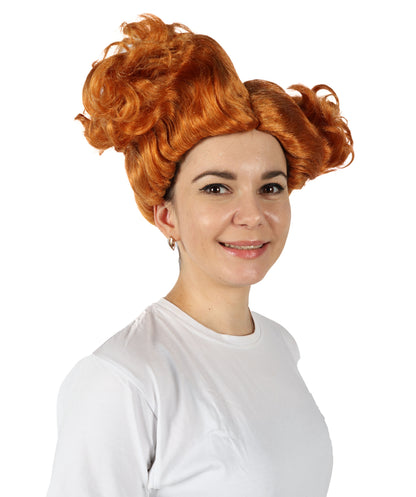 HPO Adult Women's Wicked Witch Inspired Wavy Wig | Halloween and Cosplay Wig | Flame-retardant Synthetic Fiber
