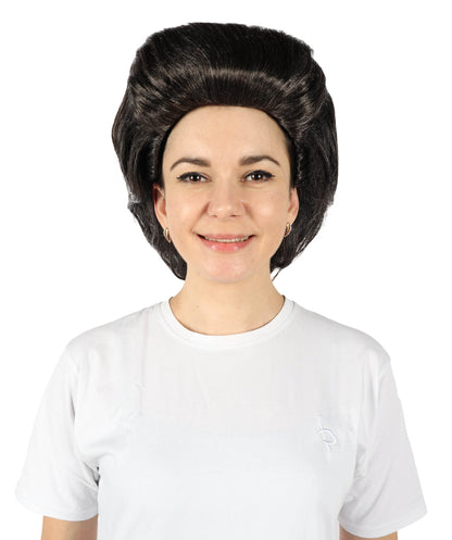 HPO Adult Women's Movie Inspired Long Multicolor Curly Wig | Halloween and Cosplay Wig | Flame-retardant Synthetic Fiber
