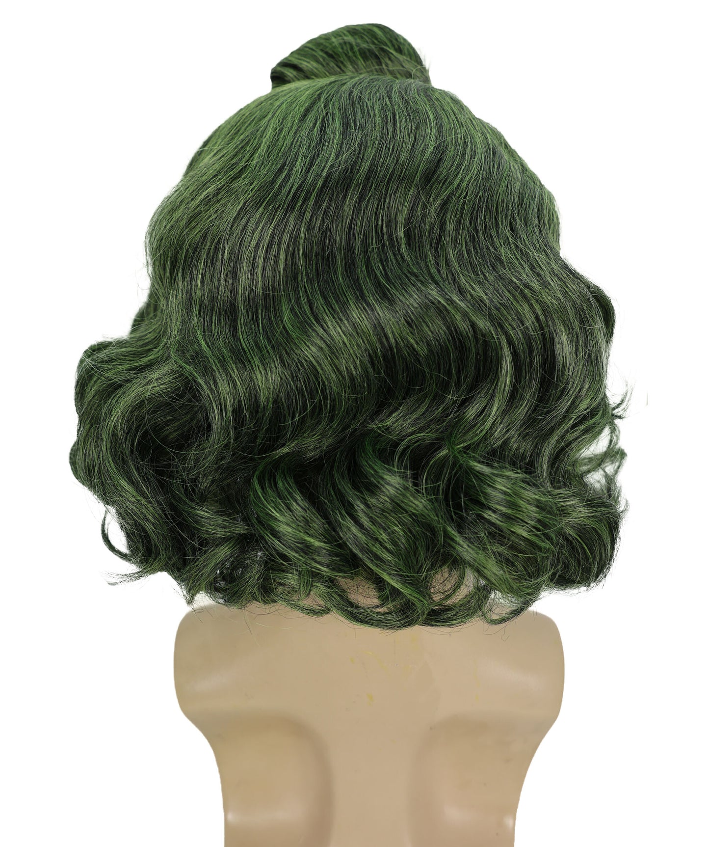 Oompa Loompa Factory Worker Wig – Green Curly Costume Wig for Adults & Kids – Chocolate Factory Worker Halloween Accessory – Willy-Inspired Character Wig for Cosplay & Dress-Up