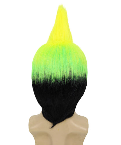 HPO Men Ao no Exorcist Amaimon Cosplay Multiple Wigs, Anime-Inspired Short Bob Style Wig, Breathable Capless Cap, Flame-retardant Synthetic Fiber