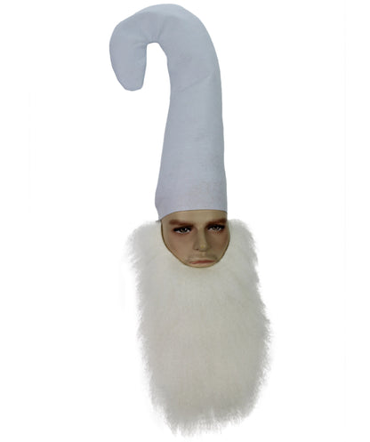 HPO Adult Men'S Cnome Beard Barbe De Gnome | Realistic Beard for Halloween Cosplay & Theater | Comfortable Fit for Adults | Perfect for Gnome Dwarf or Fantasy-Themed Looks