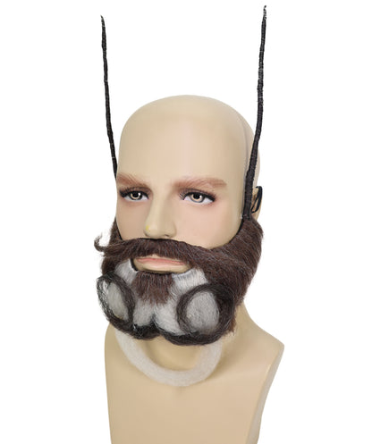 HPO Adult Men's Most Epic Beards & Mustaches – Realistic Halloween & Cosplay Accessory
