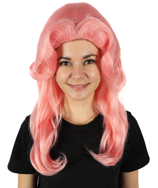 HPO Women's Kitten Kaboodle Wavy Pink Wigs– Complete Kitten Play Set for Fun and Learning – Includes Plush Toys, Catnip and Interactive Accessories – Perfect for Cat Lovers and Collectors – Ideal Gift for All Ages